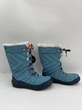 Child Columbia Minx Mid Iii Waterproof Omni-Heat Boots Blue Size 5