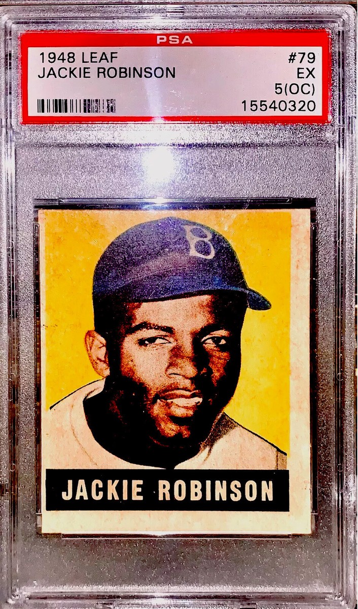 🔥 1948 Jackie Robinson Leaf #79 PSA 5 EX 🔥 75th Year Anniversary