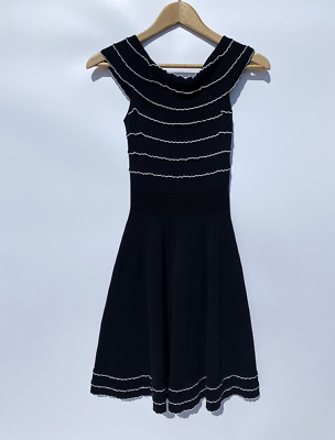 Ted Baker London Maisie Bardot Knitted Black White Off Shoulder Skater Dress 2 | eBay Ted Baker London Maisie Bardot Knitted Black White Off Shoulder Skater Dress 2 | eBay