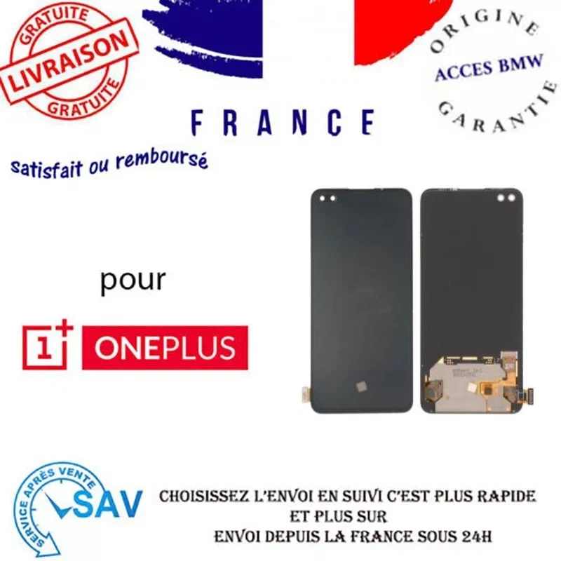 Ecran Tactile Oled Noir pour OnePlus Nord