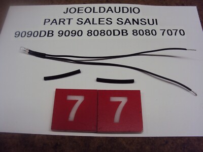Sansui 9090 9090DB 8080 8080DB 7070 2000A QRX 777 3mm Filament Lamp/Heat Shrink