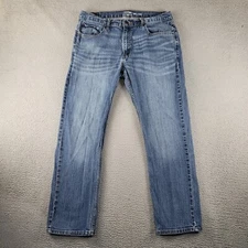 Signature By Levis Jeans Mens 36x32 Blue Denim Relaxed Straight Gold Standard