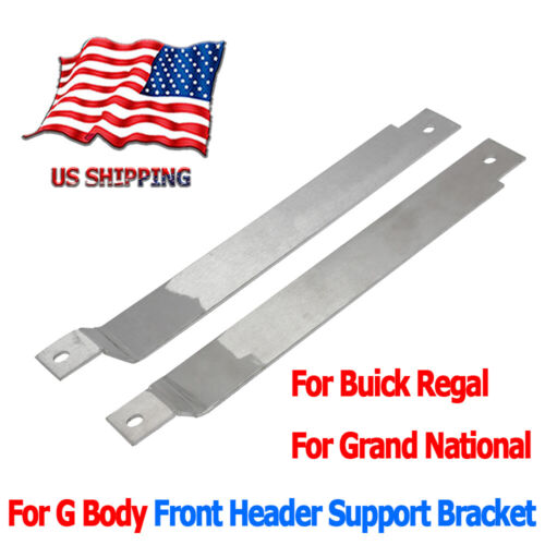 Front Header Support Bracket Pair For Buick Regal Grand National 82-88 G Body - Picture 1 of 9