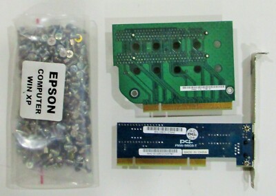 LAN card FNW-9803-T - PCI RISER CARD - plus assorted computer screws