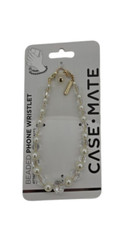 Phone Charm - Beaded Crystal Pearl