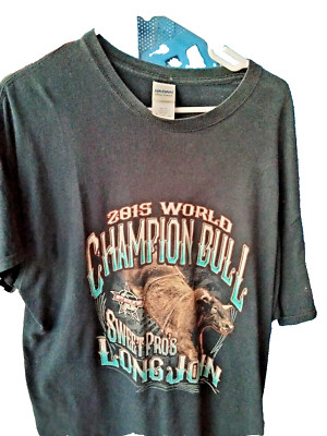 PBR 2015 World Champion bull Sweet Pro's Long John.  Size  Large