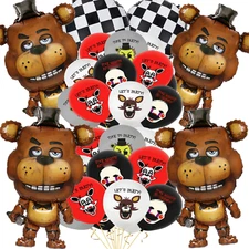 18 fnaf foil latex Balloons party supplies decoration theme five nights freddys