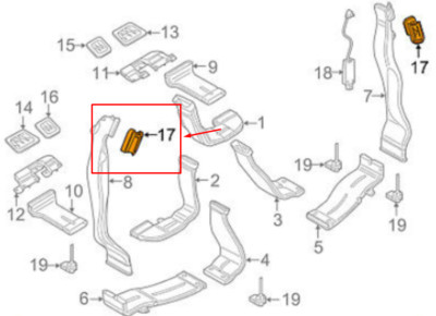 NEW AUDI A8 D4 LEFT AIR DUCT HEATER 4G0819209DBF1 12-17 GENUINE