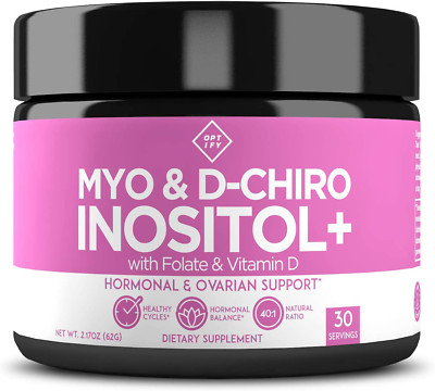 Suplemento De Inositol Premium: Mioinositol Y D-chiro Inositol En Polvo Mas Fola