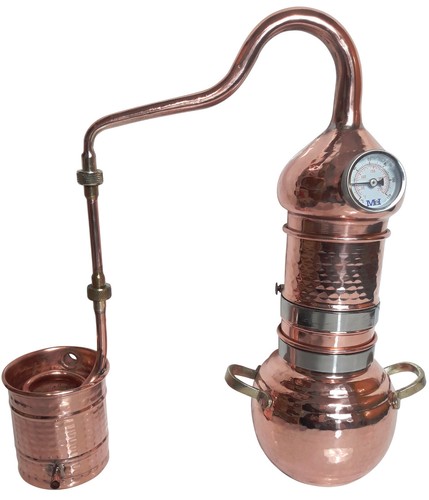 Dr. Richter Kolonnenbrennerei Kupfer 1 L Thermometer - Destille ätherische Öle