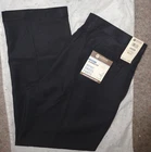 HAGGAR Men MYNX GABARDINE BLACK PLEATED CLASSIC-FIT DRESS PANTS~Size 36 X 31~NEW