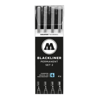 Molotow Blackliner Permanent Set 2 (4 Pc.) 200.487