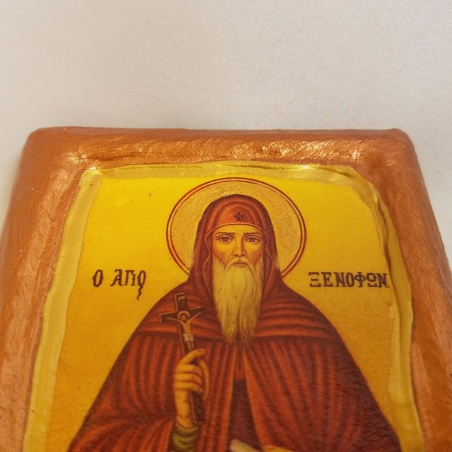 Saint Xenophon Icon The Monk Portrait Art Ikona Ikone Greek Orthodox
