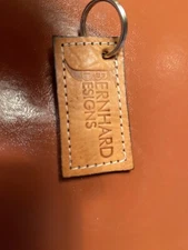 BROWN LEATHER KEY CHAIN Bernhard Designs hand made leather