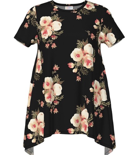 NWT LuLaRoe Large Melissa Tunic Top - Floral Print as Pictured