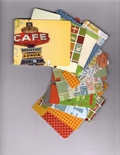 AMERICAN ROAD TRIP (12) MEMORYDEX/ROLODEX CARDS (5 TABBED) Double-Sided HANDMADE