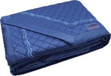 Trapuntino Cotone Copriletto Matrimoniale ricamato blu Carla Fracci Eugene