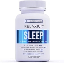 RELAXIUM SLEEP 60 Capsules - Brand New & Sealed Get The Best Sleep of Your Life