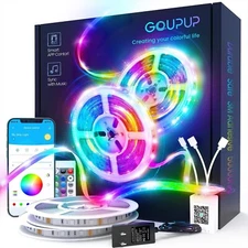 100 FT LED Strip Lights Rope Lights Bluetooth APP Control Color Changing Light