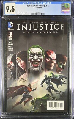 Injustice: Gods Among Us #1 (2013, DC Comics) CGC 9.6 NM+ with White Pages
