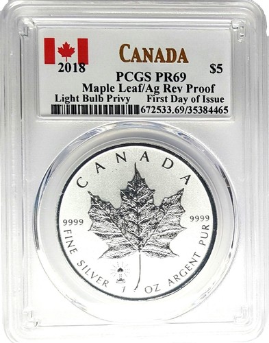 1998 CANADA $5 SILVER MAPLE LEAF TIGER PRIVY MARK 1 OZ COIN - PCGS