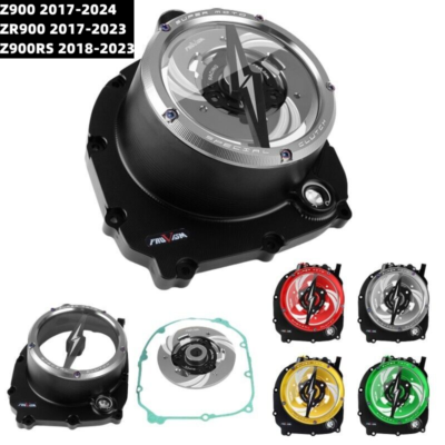限定価格！Z900,z900rs,ninja 1000,ブレーキカバー For Kawasaki ZR900 Z900 2017-2026 Engine Clear Clutch Cover Spring