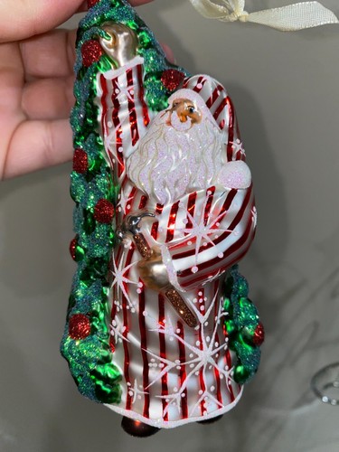 Patricia Breen The Season Begins Patriotic Santa Christmas Holiday Tree Ornament - Bild 3 von 13