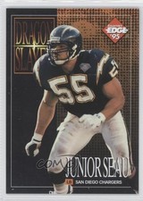 1995 Collector's Edge Excalibur Dragon Slayers Junior Seau HOF 0a1
