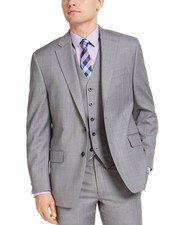 Michael Kors Men's Modern fit Light Gray Suit Jacket 38 R NEW 450 KRIS1KPX0000