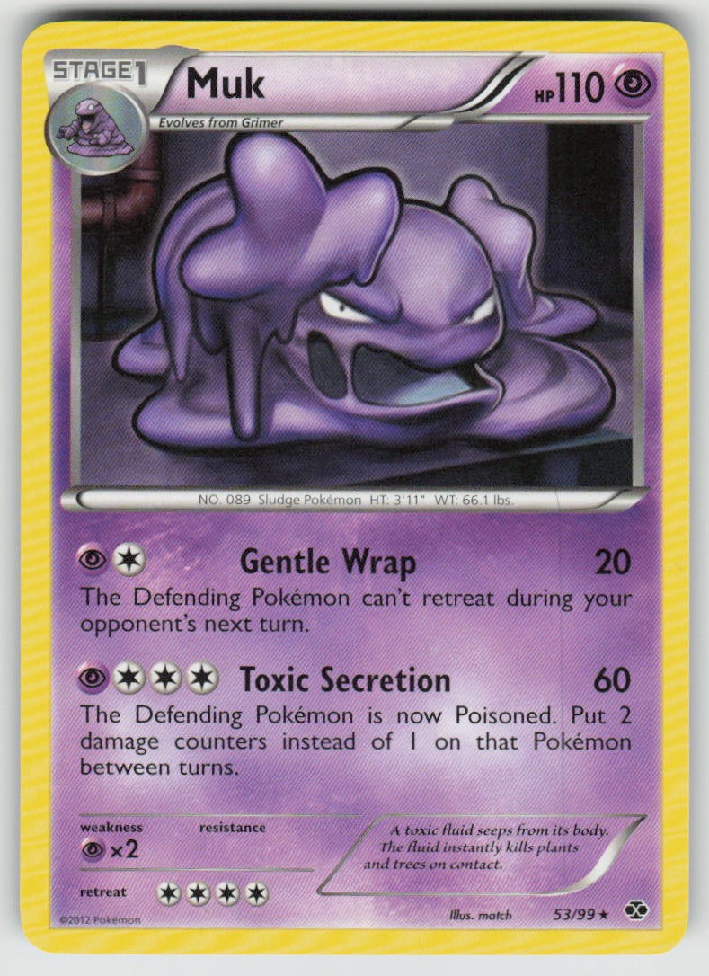 Muk 53/99 Rare Next Destinies Pokemon Lightly Played