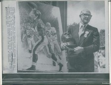 1971 Ya Tittle Canton Oh Ny Giants Professional Football Wirephoto 6x8