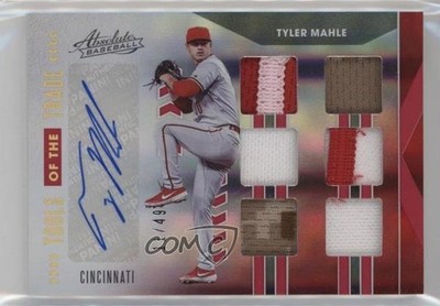 2020 Panini Absolute Spectrum Red 11/49 Tyler Mahle #TOT6-TM Auto 09br