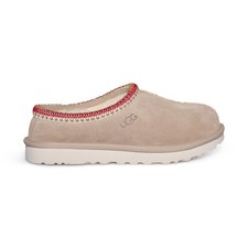 UGG TASMAN SAND / DARK CHERRY SUEDE SHEEPSKIN WOMEN'S SLIPPERS SIZE US 5 NEW