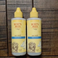 Burt's Bees Eye Wash for Dogs Saline Solution 4 fl oz 118 ml 2 Bottles