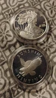 1 oz .999 Silver Rounds One Liberty One Eagle Sunshine Mint Lot of Two Rounds