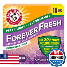 Arm  Hammer Forever Fresh Clumping Cat Litter Lavender MultiCat Odor Control 18