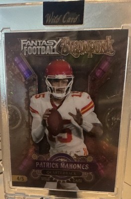 Wild Card Fantasy Football Steampunk Patrick Mahomes FSPPU07-PM #4/5 2026