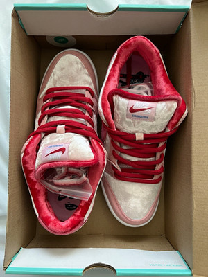 Nike Dunk SB Valentine s Day Strangelove Pink Streetwear sneakers Shoes 9.5