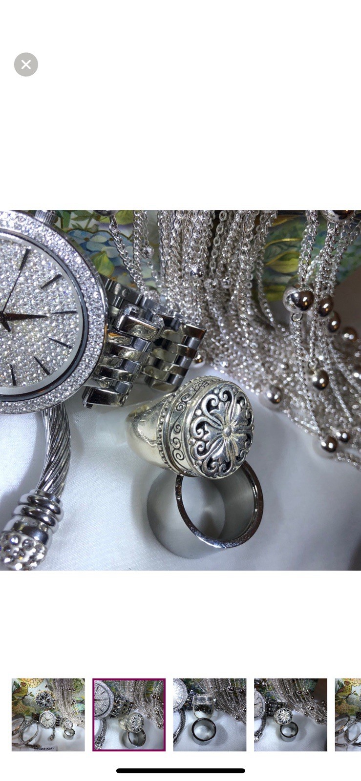 Brighton Silver Doom Design Ring - image 11