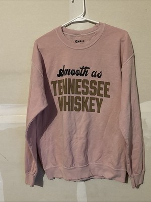 Chris Stapleton Women's M Medium Pink Smooth As Tennessee Whiskey Sweatshirt