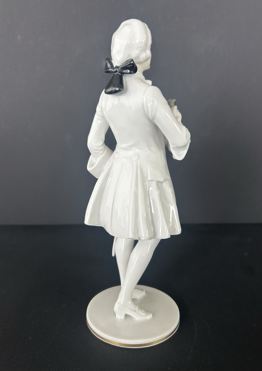 Antique AUGARTEN WIEN Austria The Rose Bearer Porcelain Figurine