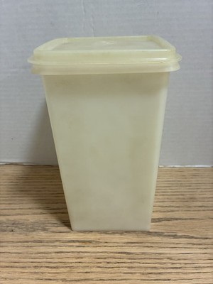 Vintage Tupperware Tall Square Cracker Saltine Bread Keeper 1314-5 w/ Lid 1315-8