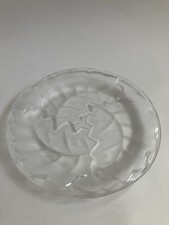 Lalique Frosted Crystal CHENE Oak Leaf Plate