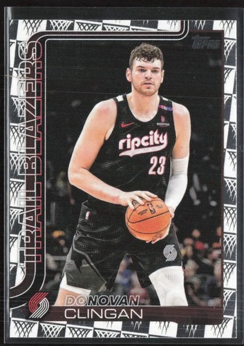 2025-26 Topps #126 Donovan Clingan Season Tip Off Portland Trail Blazers (Z)
