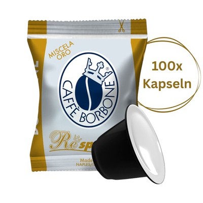 Caffè Borbone Kaffeekapseln ORO Respresso 100x 5g - Kapseln Italien Kaffee