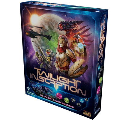 open Twilight Inscription Board Game + Glitter Dice Pack Roll & Write