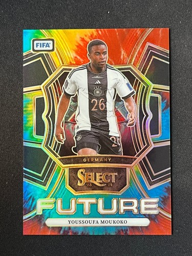 Youssoufa Moukoko 2023-24 Panini Select FIFA Future Tie-Dye Prizm 33/49 #18