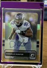 Panini Donruss Optic Prizm Auto Danielle Hunter Minnesota Vikings #27 2025