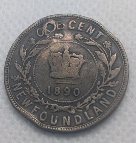 1890 Newfoundland Large Cent — photo from another recent sale