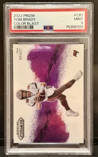 2022 Panini Prizm Color Blast Tom Brady PSA 9 #CB-1 Buccaneers